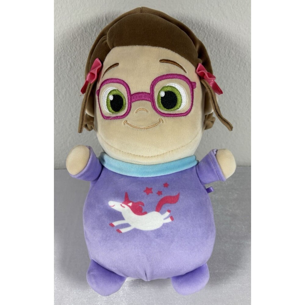 HugMees CoComelon Unicorn Plush Stuffed Toy Purple Outfit Pink Glasses 6-14"